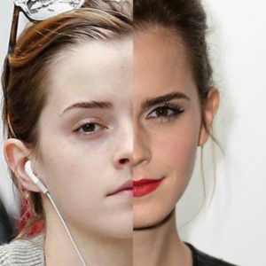 Emma Watson sin maquillar