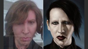 Marilyn Manson sin maquillaje
