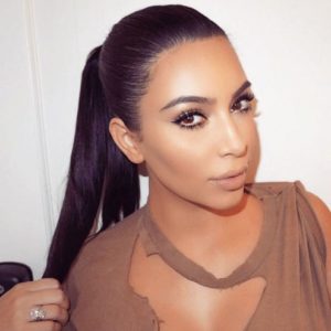 Kim Kardashian maquillada