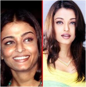 Aishwarya Rai sin maquillaje