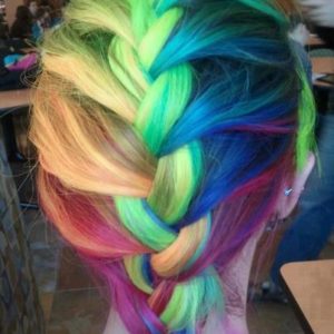 mechas de colores fantasia