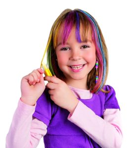 mechas de colores para niñas